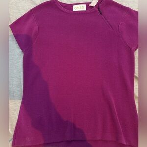 Cache Magenta Short Sleeve Top